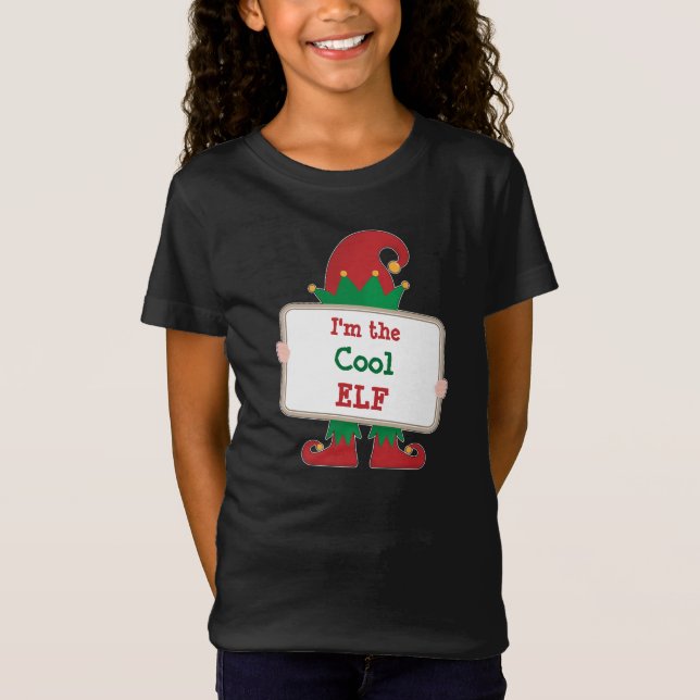 I'm The Cool Elf | Personalised Christmas Elf T-Shirt (Front)