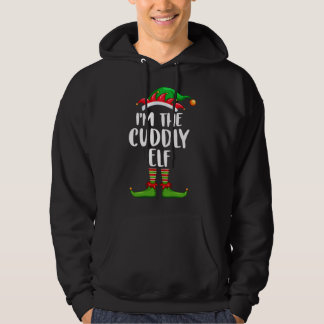 I'm The Cuddly Elf Matching Family Christmas Hoodie
