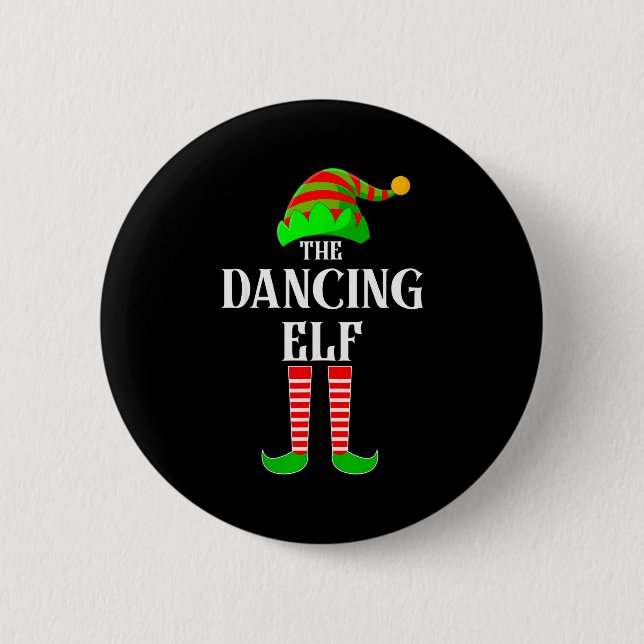 I'm The Dancing Elf Family Matching Costume Christ 6 Cm Round Badge (Front)