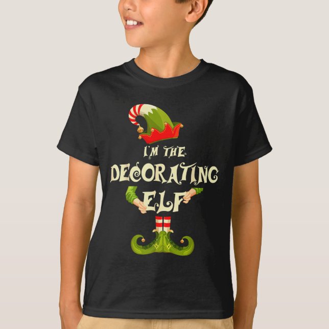 I'm The Decorating Elf Shirt Women Christmas Pajam (Front)