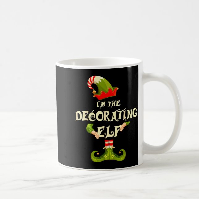 I'm The Decorating Elf Shirt Women Christmas Pajam Coffee Mug (Right)