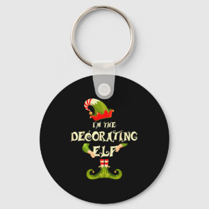 I'm The Decorating Elf Shirt Women Christmas Pajam Key Ring