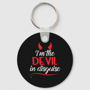 I'm The Devil In Disguise Fun Satan Worshiper Hall Key Ring