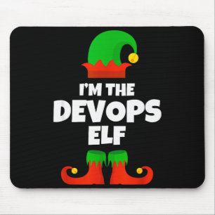 I'm The Devops Elf Family Pajama Christmas Enginee Mouse Mat