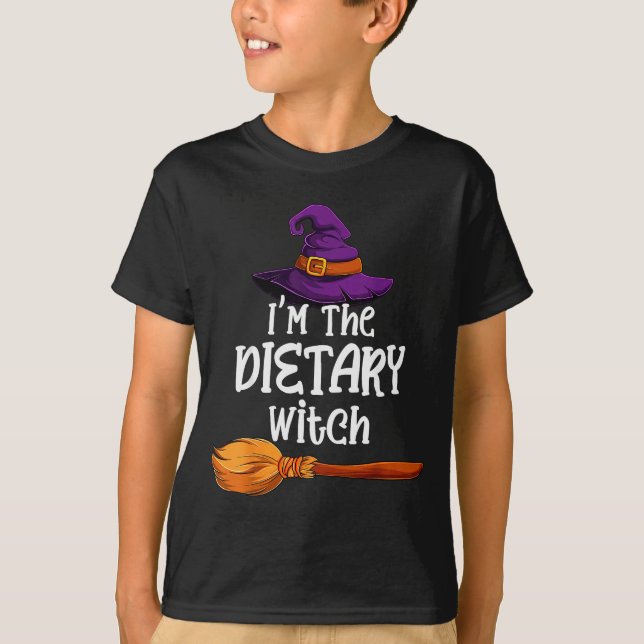I'm The Dietary Witch Halloween Matching Group Cos T-Shirt (Front)