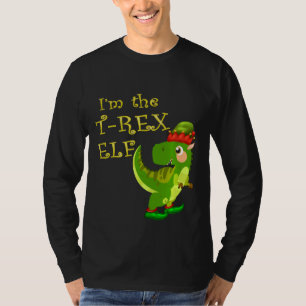 I'm The Dinosaur Trex Elf Costume Matching Family  T-Shirt