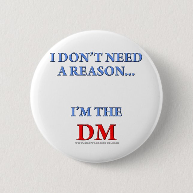 I'm the DM 6 Cm Round Badge (Front)