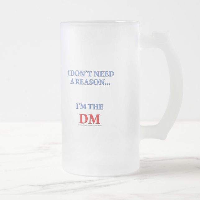 I'm the DM Frosted Glass Beer Mug (Right)