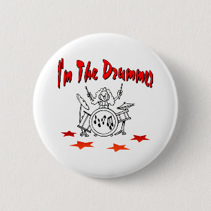 I'm The Drummer 6 Cm Round Badge