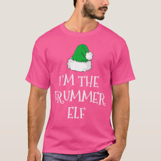 I'M The Drummer Elf Funny Christmas 	 Drums Drummi T-Shirt