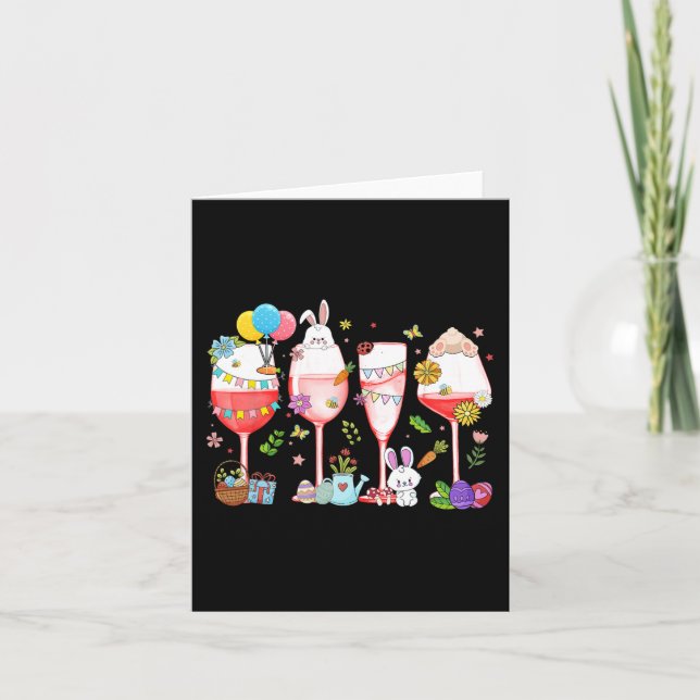 I'm The Drunk Bunny Easter Day Drinks Fun Easter D Card (Front)