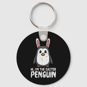 Im The Easter Penguin Cute Bunny Ears Women Boys G Key Ring