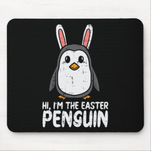 Im The Easter Penguin Cute Bunny Ears Women Boys G Mouse Mat