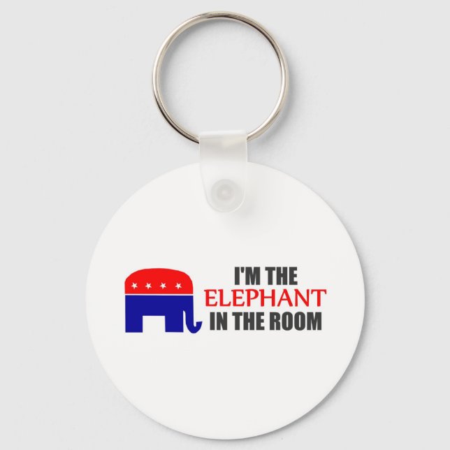 I'm the Elephant in the Room Key Ring (Front)