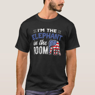 Im The Elephant In The Room Wing Party America T-Shirt