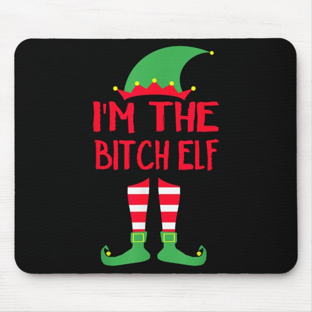 I'm The Elf Pyjamas Matching Family Christmas  Mouse Mat (Front)