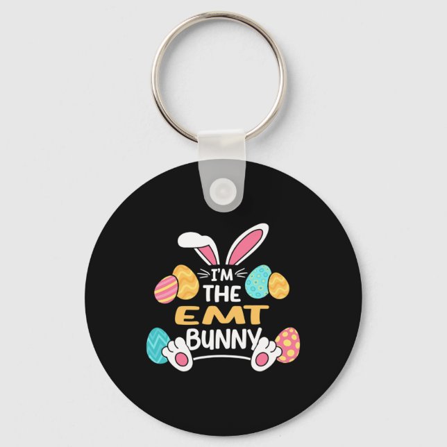 Im The Emt Bunny Paramedic Easter  Key Ring (Front)