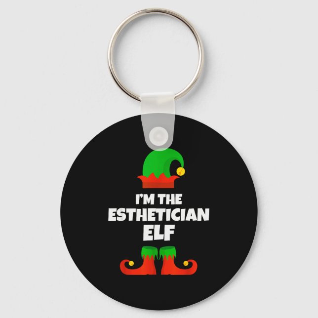 I'm The Esthetician Elf Family Pajama Christmas Be Key Ring (Front)