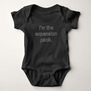 I'm The Expansion Pack (Wt/Bk) Baby Bodysuit