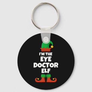 I'm The Eye Doctor Elf Family Pajama Christmas Fun Key Ring
