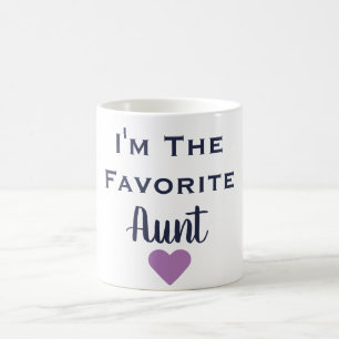 I'm The Favorite Aunt Navy & Purple Mug