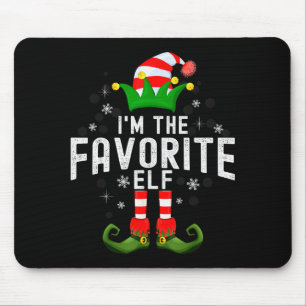 I'm The Favorite Elf Christmas Family Pjs Costume Mouse Mat