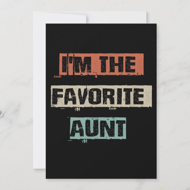 Im The Favourite Aunt Gift (Front)