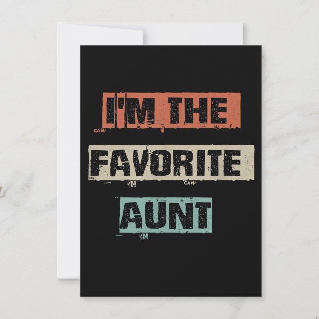 Im The Favourite Aunt Gift (Front)