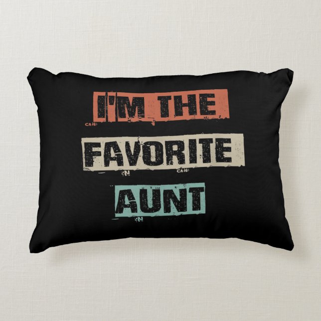 Im The Favourite Aunt Gift Decorative Cushion (Front)