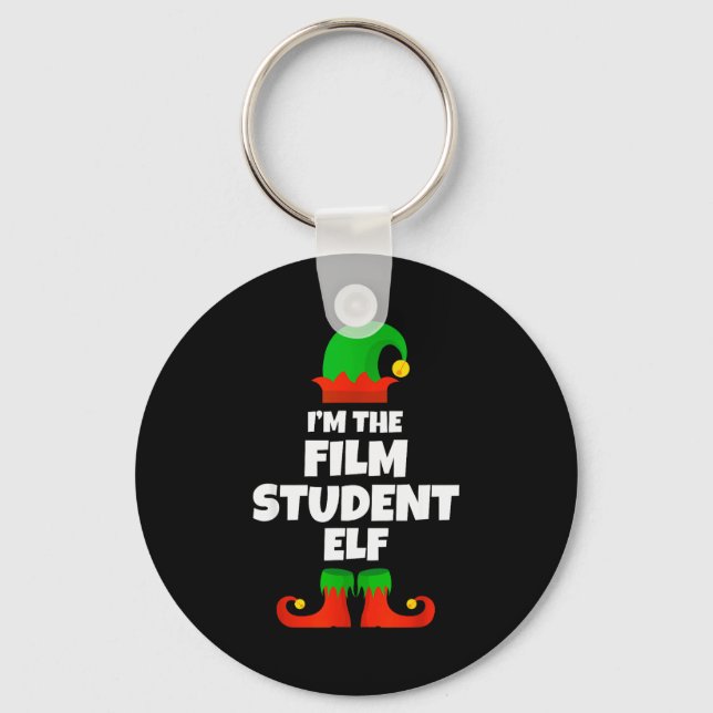 I'm The Film Student Elf Family Pajama Christmas F Key Ring (Front)