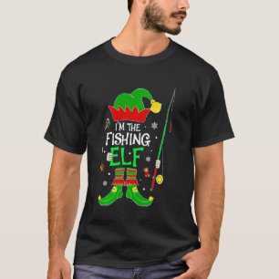 I'm The Fishing Elf Family Matching Group Christma T-Shirt