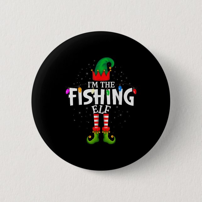 I'm The Fishing Matching Christmas Family  6 Cm Round Badge (Front)