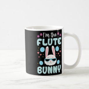 I'm The Flute Bunny Floral Matching Family Easter Coffee Mug