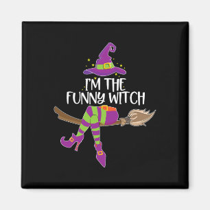 Im The Funny Witch Halloween Matching Group Costum Magnet