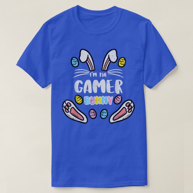 Im The Gamer Bunny Easter Matching Family Boys Men T-Shirt (Design Front)