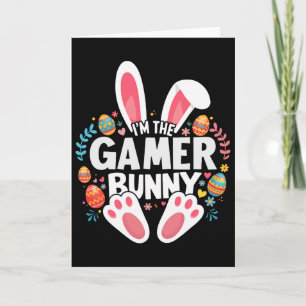 I'm The Gamer Bunny Matching Easter Family Card