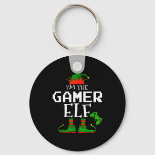 I'm The Gamer Elf Family Matching Gaming Christmas Key Ring