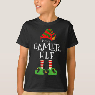 I'm The Gamer Elf Funny Matching Christmas Pajama T-Shirt