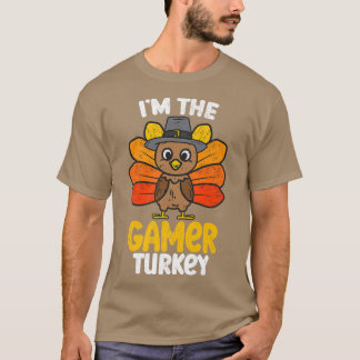 Im the Gamer Turkey Happy Thanksgiving 2022 Autumn T-Shirt