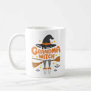 I'm the gandma witch funny halloween design coffee mug