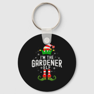 I'm The Gardener Elf Christmas Family Pjs Costume Key Ring