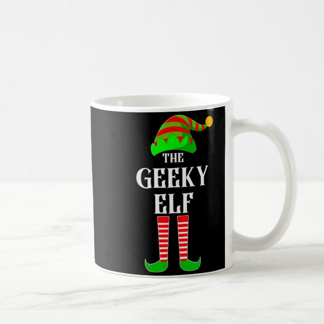 I'm The Geeky Elf Family Matching Costume Christma Coffee Mug (Right)