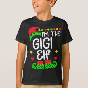 I'm The Gigi Elf Christmas Family Elf Costume Tee