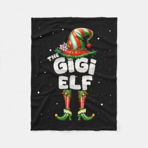 I'm The Gigi Elf Family Matching Group Christmas Fleece Blanket
