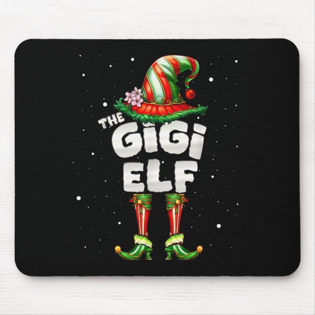 I'm The Gigi Elf Family Matching Group Christmas  Mouse Mat (Front)