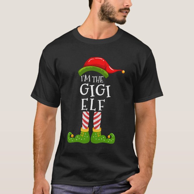 I'M The Gigi Elf Group Matching Family Christmas P T-Shirt (Front)