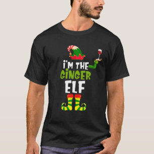 I'm The Ginger Elf Matching Family Wine Lover T-Shirt