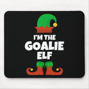 I'm The Goalie Elf Family Pajama Christmas Hockey Mouse Mat