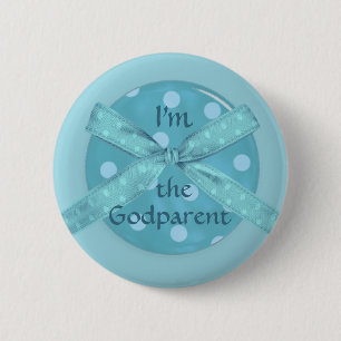 I'm the Godparent of a Baby Boy 6 Cm Round Badge