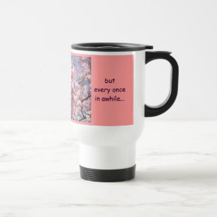 I'm the GOOD one! Coffee Mug gifts Pink Blossoms
